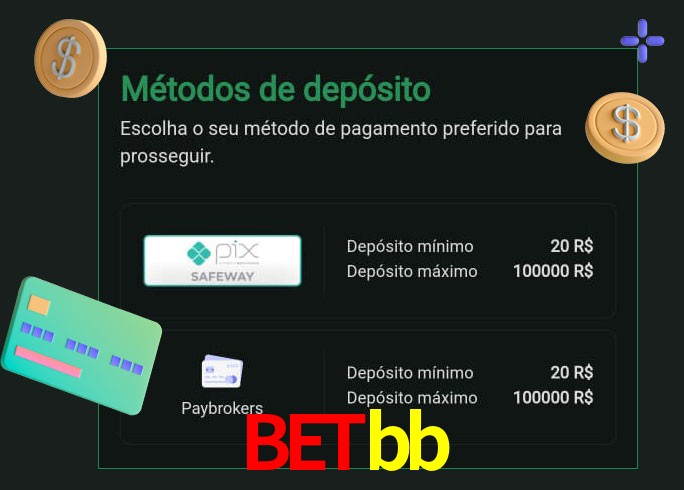 O cassino betbb oferece uma grande variedade de métodos de pagamento